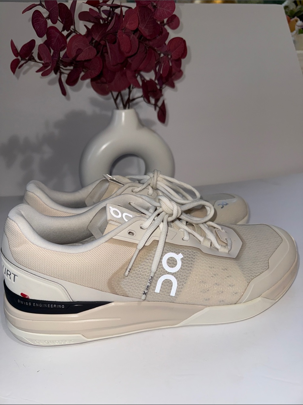 On Running Men's Beige Neutral Trainer Sneakers